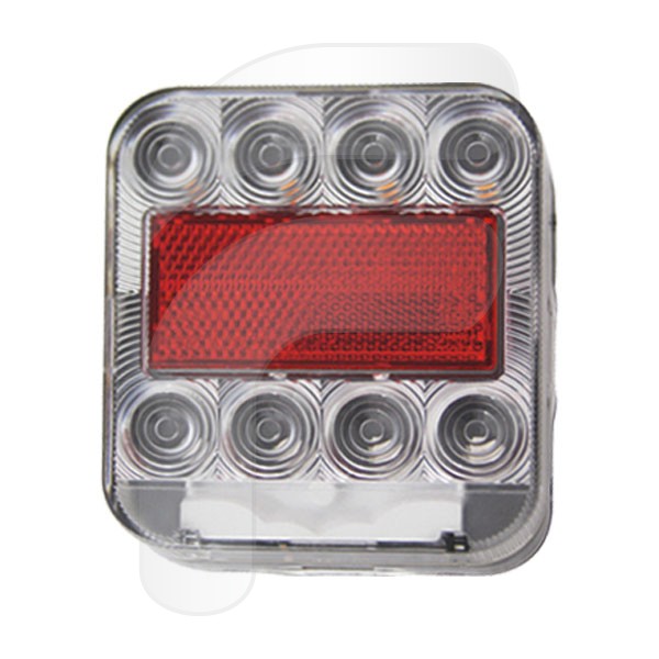 PILOTO TRASERO UNIVERSAL LED 12V CON LUZ MATRÍCULA